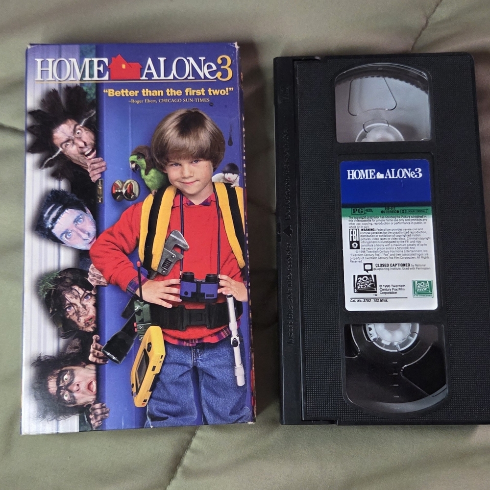 Home Alone 3 VHS – Vintage 1997 – 20th Century Fox